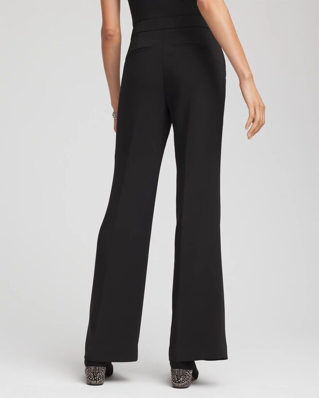 Crepe Flared Trouser Pants - image 3